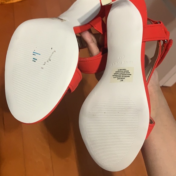 NWOT Nine West Avaya Code Red Heels Strap - Picture 4 of 4